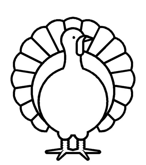 black and white turkey clipart